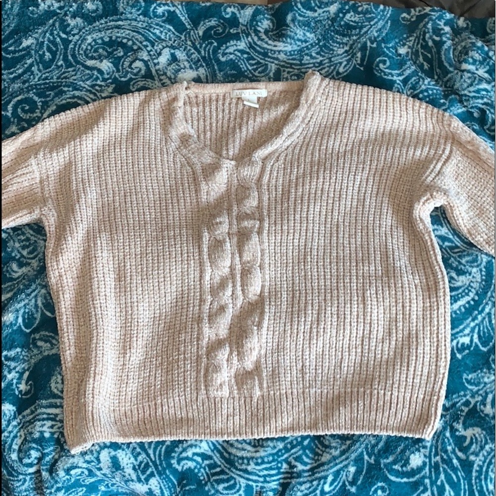 Softest cream fuzzy sweater- Brand new